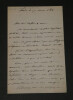 Camille DOUCET - Po&egrave;te - LETTRE AUTOGRAPHE SIGN&Eacute;E &Agrave; J. BERTRAND - Paris - 1876. Camille DOUCET