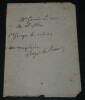 Roger de BEAUVOIR, Romancier - NOTE AUTOGRAPHE SIGN&Eacute;E. Roger de BEAUVOIR