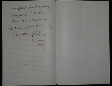 Abel VILLEMAIN - Lettre Autographe Signée "commission du prix Montyon"