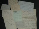 Madame AMEL - Com&eacute;die fran&ccedil;aise - Ensemble de 9 lettres autographes sign&eacute;es. Madame AMEL
