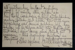 Erika Von Watzdorf-Bachoff - Carte autographe sign&eacute;e - 1910. Erika Von Watzdorf-Bachoff
