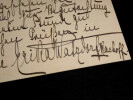 Erika Von Watzdorf-Bachoff - Carte autographe sign&eacute;e - 1910. Erika Von Watzdorf-Bachoff