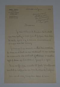 Abel DIOU - DEUX LETTRES AUTOGRAPHES SIGNÉES À Henri CHENU, 1932 et 1933