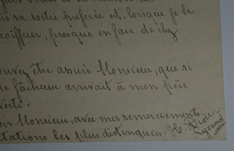Abel DIOU - DEUX LETTRES AUTOGRAPHES SIGNÉES À Henri CHENU, 1932 et 1933