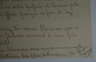 Abel DIOU - DEUX LETTRES AUTOGRAPHES SIGNÉES À Henri CHENU, 1932 et 1933