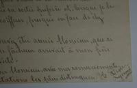 Abel DIOU - DEUX LETTRES AUTOGRAPHES SIGNÉES À Henri CHENU, 1932 et 1933