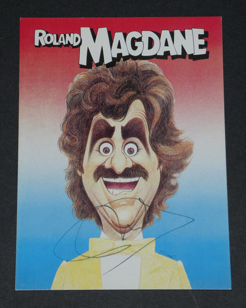 Roland MAGDANE - CARTE POSTALE AUTOGRAPHE SIGN&Eacute;E. Roland MAGDANE