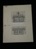 Couronnements de fen&ecirc;tre du XVe si&egrave;cle - Dessin original sign&eacute;. Louis Henri Laffill&eacute;e