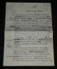 Louis Gabriel Robinet Manuscrit sign&eacute; sur le d&eacute;c&egrave;s de Charles de Gaulle "Figaro". Louis-Gabriel Robinet