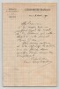Paul Leroy Beaulieu - Lettre autographe sign&eacute;e "Mort de Mr Delorme" - 1890. Paul Leroy Beaulieu