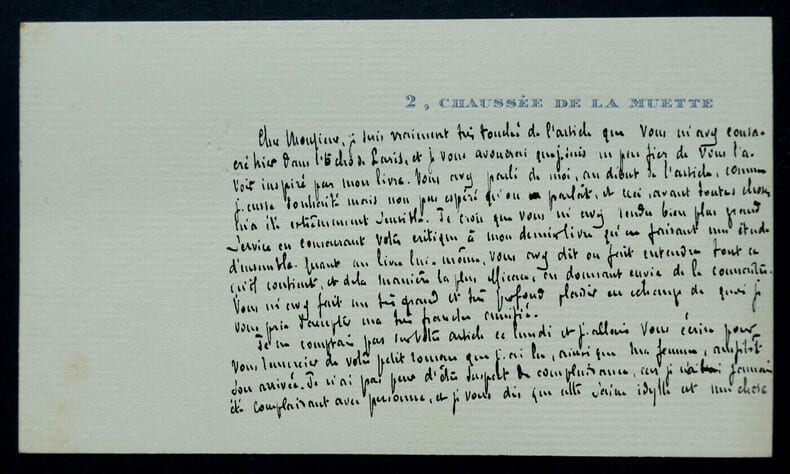 Ren&eacute; BOYLESVE - LETTRE CARTE AUTOGRAPHE SIGNEE. Ren&eacute; Boylesve