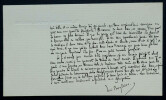 Ren&eacute; BOYLESVE - LETTRE CARTE AUTOGRAPHE SIGNEE. Ren&eacute; Boylesve