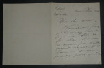 C&eacute;lestin HENNION, Policier - LETTRE AUTOGRAPHE SIGN&Eacute;E 1914 PARIS. C&eacute;lestin HENNION