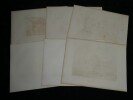 Horace Vernet - Ensemble de 6 lithographies Sc&egrave;nes rurales & animali&egrave;res 1810/30. Horace Vernet