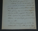 Louis ARTUS - Lettre autographe sign&eacute;e &agrave; Pierre LHOSTE "Je ne dessine pas" 1936. Louis ARTUS