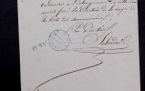 Lettre autographe sign&eacute;e - Licenciement d'une ouvreuse - Ambigu-Comique. Jean-Baptiste Tuffet dit Salvador