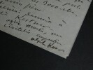 Alphonse KARR - LETTRE AUTOGRAPHE SIGN&Eacute;E SUR UNE LETTRE PERDUE, Nice, 1857. Alphonse KARR