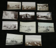 Ensemble de 11 photographies d'&eacute;poque 1900 - Tunisie villages anim&eacute;s, nomades. 
