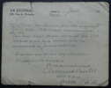 Cl&eacute;ment VAUTEL, CARTE-LETTRE AUTOGRAPHE SIGN&Eacute;E, Grasse, H&ocirc;tel Victoria. Cl&eacute;ment Vautel