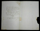 LETTRE AUTOGRAPHE SIGN&Eacute;E. Jacques-Fran&ccedil;ois-Marie Vieilh de Boisjolin