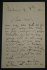 Gaston SALVAYRE, Compositeur - LETTRE AUTOGRAPHE SIGN&Eacute;E, Toulouse, 1901. Gaston SALVAYRE
