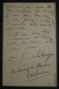 Gaston SALVAYRE, Compositeur - LETTRE AUTOGRAPHE SIGN&Eacute;E, Toulouse, 1901. Gaston SALVAYRE