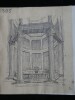 Dessin original sign&eacute; — Ordres superpos&eacute;s du baptist&egrave;re de Saint-Jean-de-Latran &agrave; Rome (IVe si&egrave;cle ap. J.-C.). Louis Henri Laffill&eacute;e