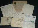 Gustavo Modena - Correspondance compos&eacute;e de six lettres autographes sign&eacute;es. Gustavo Modena