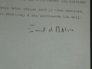 Emmanuel D'astier De La Vigerie - Lettre dactylographi&eacute;e sign&eacute;e - 1947. Emmanuel D'astier De La Vigerie