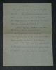 Lieutenant Henri PIGUET - Lettre autographe sign&eacute;e &agrave; C&eacute;cile SOREL, 1917, 5 pages. Henri PIGUET