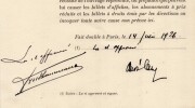 Pouvoir sign&eacute; par Andr&eacute; Lang - Collection coh&eacute;rente 25 auteurs & musiciens. Andr&eacute; Lang