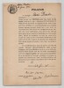 Pouvoir sign&eacute; par Andr&eacute; Barde - Collection coh&eacute;rente 25 auteurs & musiciens. Andr&eacute; Barde