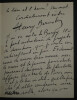 Henri BERNSTEIN, Dramaturge - LETTRE AUTOGRAPHE SIGN&Eacute;E VILLA PAILLOTTE CAP D'AIL. Henri BERNSTEIN