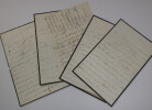 Comtesse DE FALLOUX - ENSEMBLE DE 5 LETTRES AUTOGRAPHES. Comtesse DE FALLOUX
