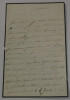 Comtesse DE FALLOUX - ENSEMBLE DE 5 LETTRES AUTOGRAPHES. Comtesse DE FALLOUX