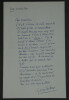 Simon Gantillon - LETTRE AUTOGRAPHE SIGN&Eacute;E - Ballet avec Henri Tomasi, 1940. Simon Gantillon