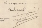 Pouvoir sign&eacute; par Andr&eacute; Picard – Collection coh&eacute;rente de 50 auteurs & musiciens. Andr&eacute; Picard