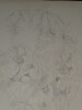 Dessin au crayon, fin XIX&egrave;me, Garret, d&eacute;corateurs, Vesoul , 2 Bouquets de fleurs. Garret
