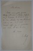BEULE Ernest - LETTRE AUTOGRAPHE SIGN&Eacute;E, ARCH&Eacute;OLOGUE. Ernest Beul&eacute;