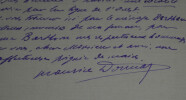 Maurice DONNAY - CARTE LETTRE AUTOGRAPHE SIGN&Eacute;E, 1908. Maurice DONNAY