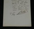 Olivier Alexandre BARBIER - Lettre autographe sign&eacute;e - Maison du Roi - 1837. Olivier Alexandre BARBIER