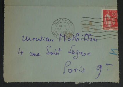 André BARDE - Lettre autographe signée à Mr Mothillon, 23 juin 1936
