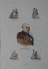 Lithographie en couleur par G&eacute;rard JOINVILLE de Henry Monnier. Henry Monnier