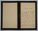 V. LE GROS, instituteur - LETTRE AUTOGRAPHE SIGN&Eacute;E A Charles-Ange LAISANT, 1912. V. LE GROS
