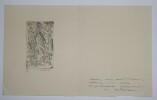 Lithographie originale sign&eacute;e et num&eacute;rot&eacute;e 1/10, 1943. HETREAU R&eacute;my