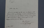 &Eacute;douard THIERRY - LETTRE AUTOGRAPHE SIGN&Eacute;E, 1868. &Eacute;douard Thierry