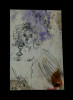 Dessin surr&eacute;aliste et art d&eacute;co, avec tampon de collectionneur. 