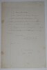 LETTRE AUTOGRAPHE SIGN&Eacute;E, &Eacute;CRIVAIN, AVOCAT. Emile Souvestre