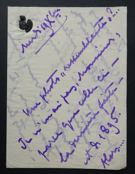 Sibylle GYP - LETTRE AUTOGRAPHE. Sibylle Gyp