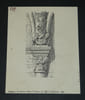 Retomb&eacute;e des nervures du chœur de l'&eacute;glise de Lucheux (Somme) - Dessin original sign&eacute;. Louis Henri Laffill&eacute;e